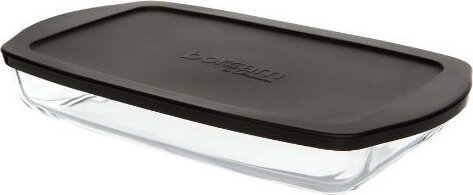 Pasabahce Borcam Hőálló üvegedény Műanyag fedővel 30x20cm 2,0L - Átlátszó