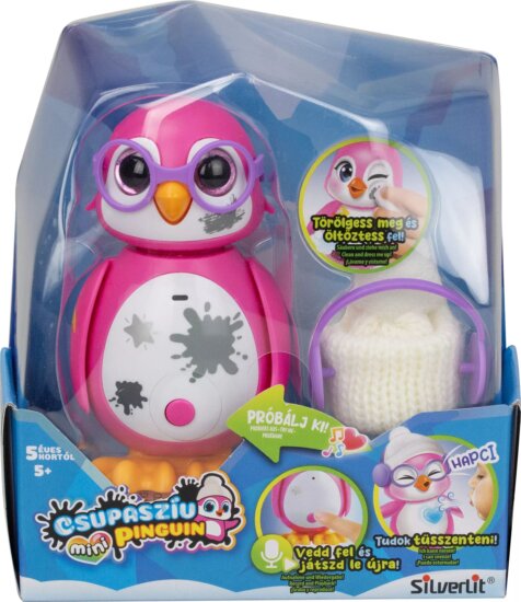 Silverlit Csupaszív Mini Interaktív Pingvin - Rózsaszín Silverlit Csupaszív Mini Interaktív Pingvin - Rózsaszín