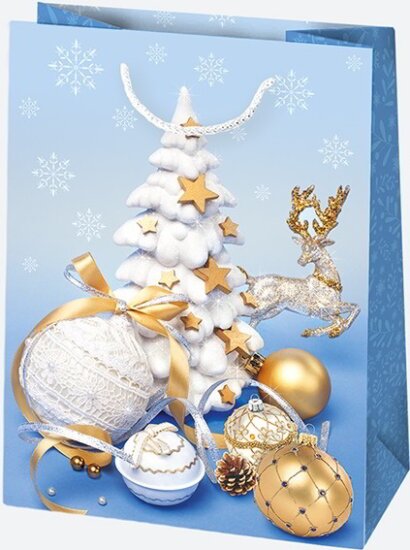 Iris Karácsonyi Ajándék Papírtáska (41 x 56 x 25 cm) - Különböző mintás