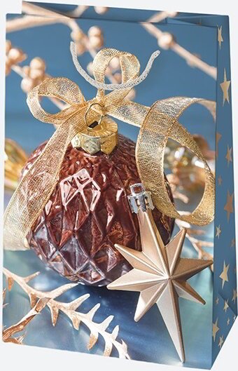 Iris Karácsonyi Ajándék Papírtáska (10 x 16 x 6 cm) - Különböző mintás