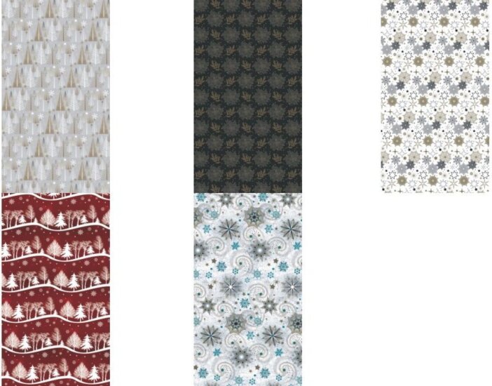 Iris Karácsonyi tekercses csomagolópapír (200 x 70 cm) - Különböző mintás