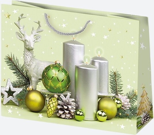 Iris Karácsonyi Ajándék Papírtáska (38 x 29 x 10 cm) - Különböző mintás Iris Karácsonyi Ajándék Papírtáska (38 x 29 x 10 cm) - Különböző mintás