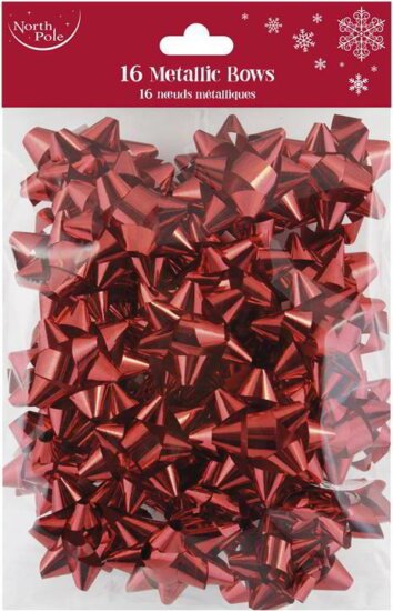 Iris Ajándék Díszmasni 16 db/csomag (Többféle méret) - Fényes piros