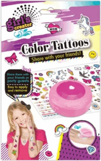 Masen Toys Színes tetoválómatrica készlet bőrbarát anyagokból Masen Toys Színes tetoválómatrica készlet bőrbarát anyagokból