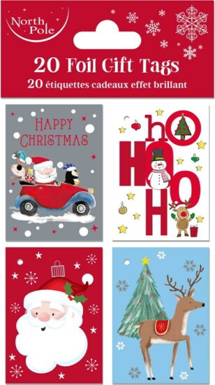 Iris Karácsonyi Ajándék kártya 20db/csomag (5 x 7cm) - Különböző mintás