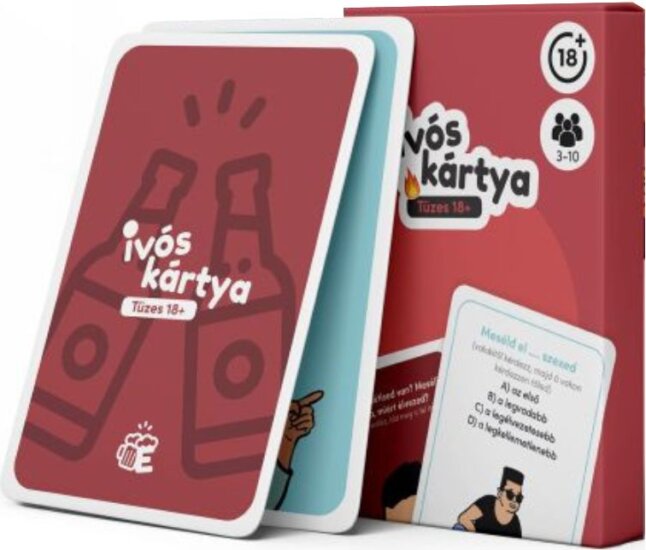Eufória Tüzes ivós kártyajáték 100 feladatkártyával 18+