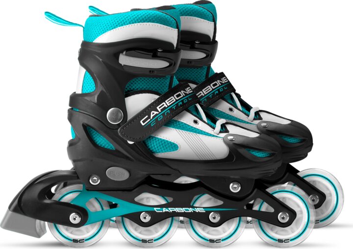 Stamp Skids Control Állítható Egysoros görkorcsolya 34-37 méret - Fekete/Kék/Fehér