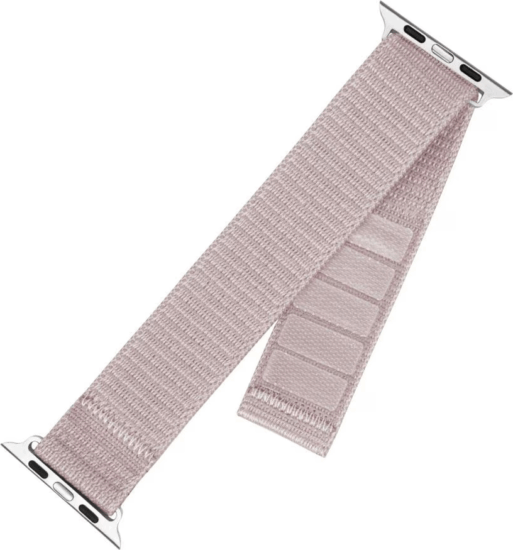 Fixed Sporty Apple Watch S1/2/3/4/5/6/7/8/9/10/SE1/SE2 Nylon Okosóra szíj 42/44/45mm - Rózsaarany Fixed Sporty Apple Watch S1/2/3/4/5/6/7/8/9/10/SE1/SE2 Nylon Okosóra szíj 42/44/45mm - Rózsaarany