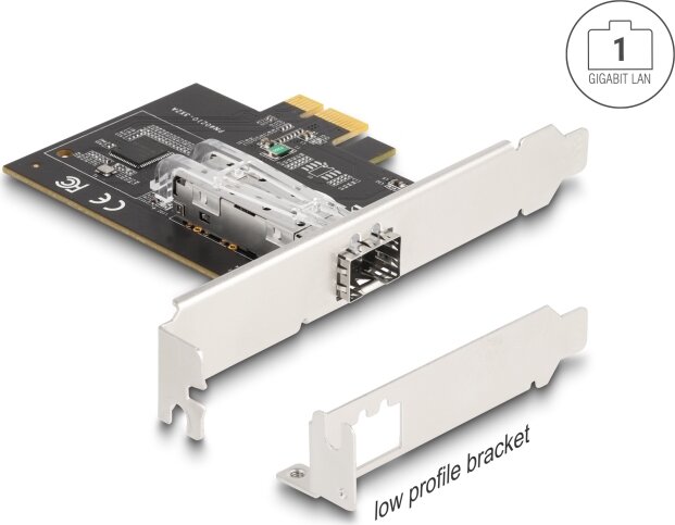 DeLock 88318 PCI-E Gigabites SFP Portbővítő kártya DeLock 88318 PCI-E Gigabites SFP Portbővítő kártya