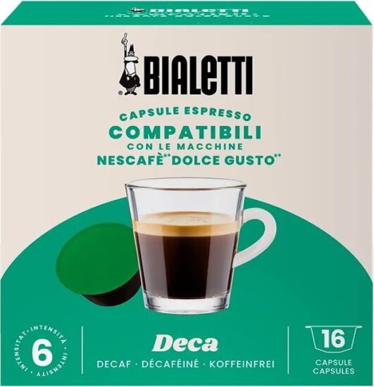 Bialetti Dolce Gusto kompatibilis Deca koffeinmentes Kávé kapszula 16 db