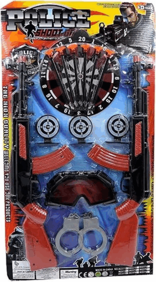 Manyuk Toys Fegyverkészlet bilinccsel és dobónyilakkal