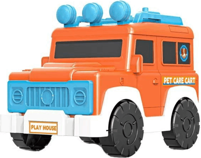 Manyuk Toys 33 darabos Állatgondozó játékautó szett