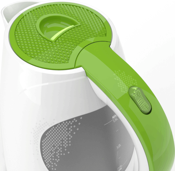 Sencor SWK 1511GR Vízforraló 1,5 L 2200W - Fehér/Zöld