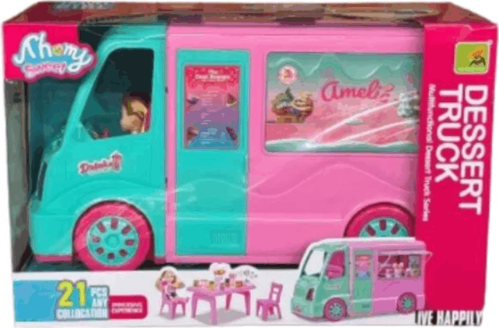 Desszertes kocsi szett babával és kiegészítőkkel 21 darabos 39cm Desszertes kocsi szett babával és kiegészítőkkel 21 darabos 39cm