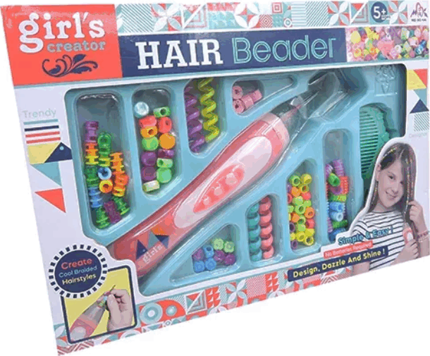 Hajfonó készlet színes gyöngyökkel lányoknak Hajfonó készlet színes gyöngyökkel lányoknak