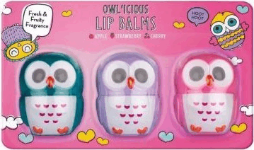 Baglyisztikus 3 darabos hidratáló ajakbalzsam készlet Baglyisztikus 3 darabos hidratáló ajakbalzsam készlet