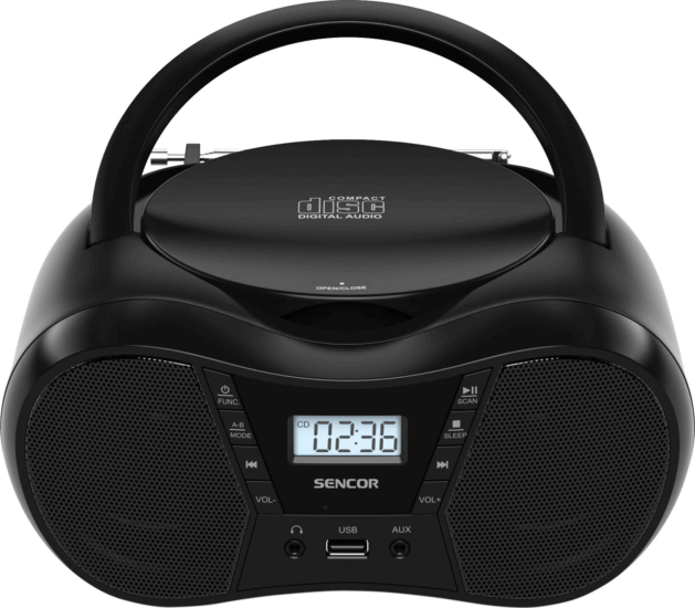 Sencor SPT 2300 BK Boombox FM/CD/USB/BT - Fekete Sencor SPT 2300 BK Boombox FM/CD/USB/BT - Fekete