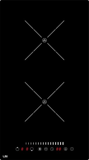 Lin LI-A23511 Beépíthető 2 zónás Indukciós Főzőlap 3500 Watt - Fekete