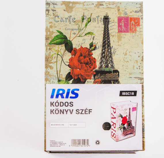 Iris IBSC18 Kóddal nyitható Könyv alakú széf