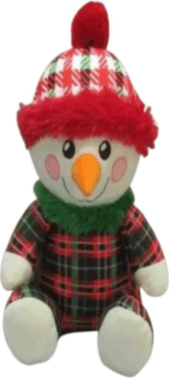 Karácsonyi Aranyos Hóember plüssfigura 22 cm Karácsonyi Aranyos Hóember plüssfigura 22 cm