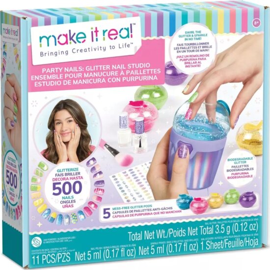 Make It Real Glitteres körömdíszítő szett