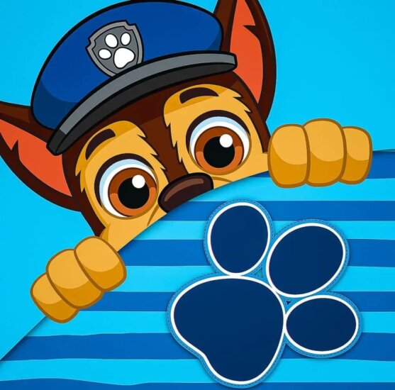 Mancs őrjárat Chase tappancsa varázstörölköző - 30 x 30 cm