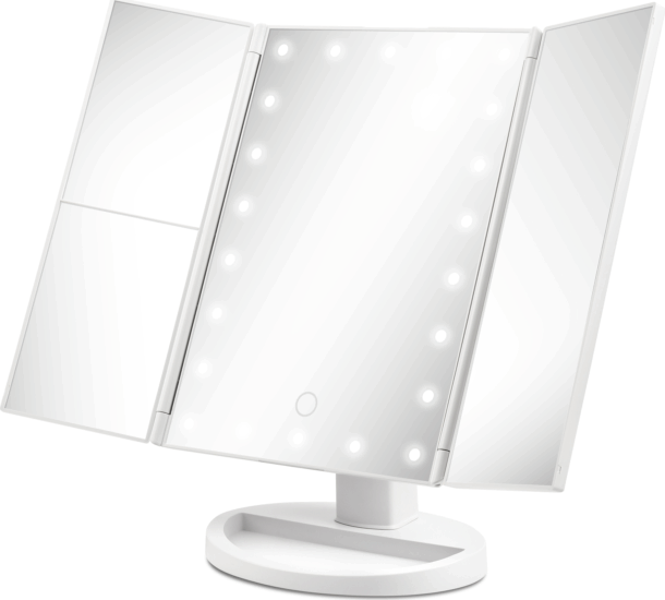 Girmi BE05 LED Asztali Kozmetikai Sminktükör 18 x 28 cm - Ezüst
