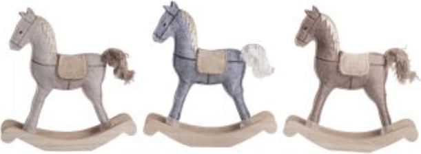 Fa Hintaló karácsonyi dekoráció 21 x 5 cm - Többféle Fa Hintaló karácsonyi dekoráció 21 x 5 cm - Többféle