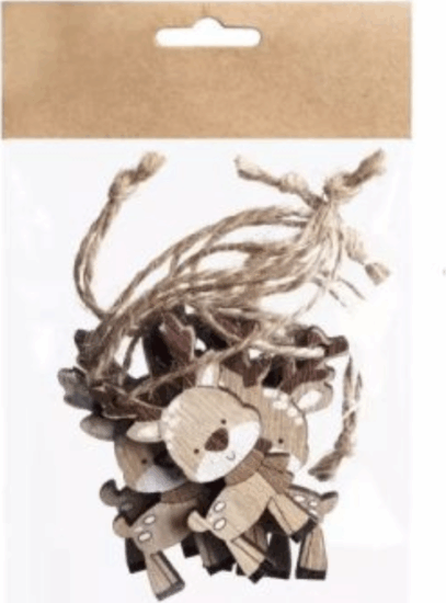 Rudi a rénszarvas karácsonyi dísz akasztóval fából 4 x 6 cm Rudi a rénszarvas karácsonyi dísz akasztóval fából 4 x 6 cm