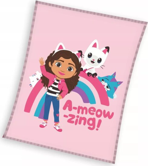 Gabi babaháza A-meow-zing takaró 130 x 160 cm - Mintás