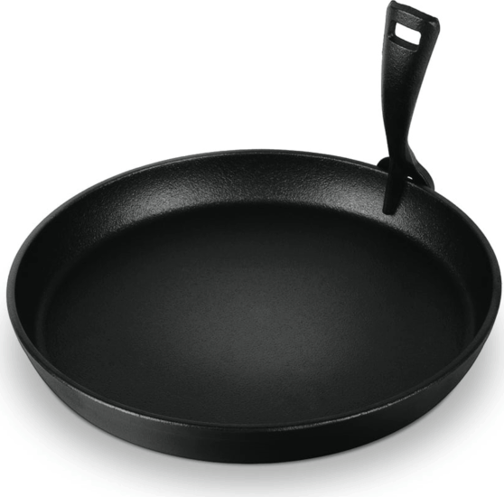 Berlinger Haus LP-BH-189 Öntöttvas kerek grill sütőlap levehető nyéllel 21 cm - Fekete