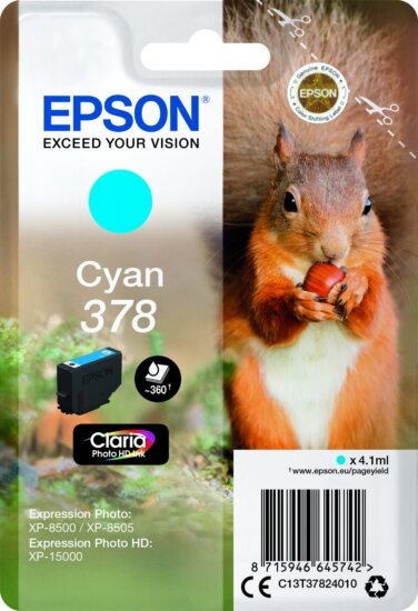 Epson T3782 378 Eredeti Tintapatron - Cián