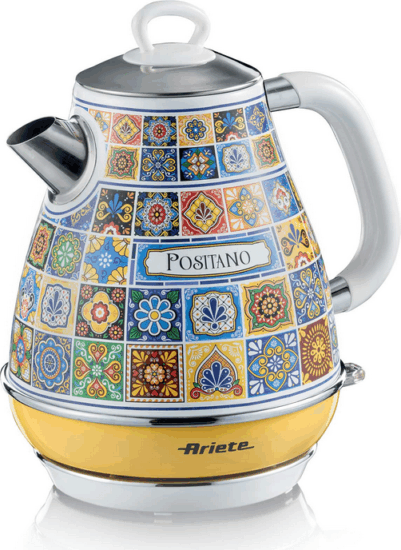 Ariete 2869/0P Positano Elektromos vízforraló 1.7L 2000 Watt - Mintás (mediterrán dizájn)