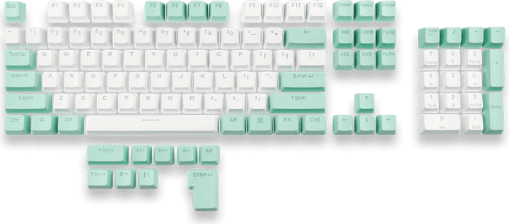 Mountain Mineral PBT Keycap szett - Aquamarine A (113 db)