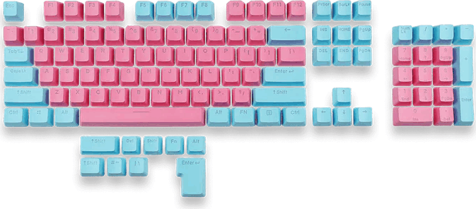 Mountain Mineral PBT Keycap szett - Quartz B (113 db)