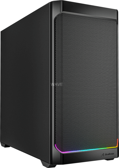 Sharkoon MK4 RGB Strip Mini Torony Számítógépház - Fekete