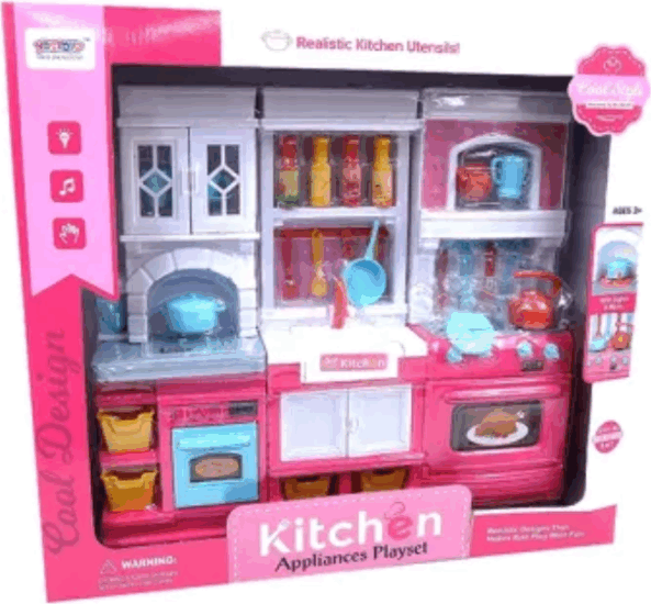 Mini baba konyha szett fény- és hanghatásokkal 26 cm Mini baba konyha szett fény- és hanghatásokkal 26 cm