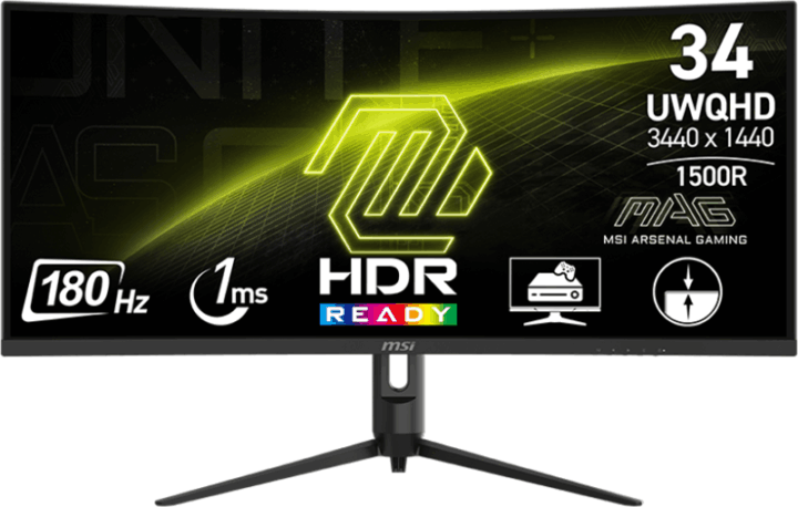 MSI 34" 342CQR E2 21:9 UWQHD VA LED Ívelt Gaming Monitor - Fekete MSI 34" 342CQR E2 21:9 UWQHD VA LED Ívelt Gaming Monitor - Fekete