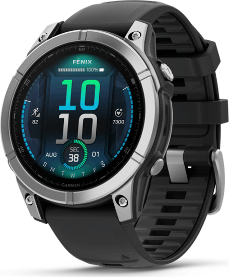 Garmin Fenix E AMOLED Férfi Okosóra 47mm - Fekete / Ezüst