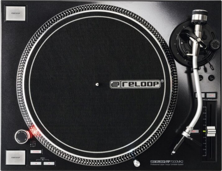 Reloop RP-7000 MK2 Bakelit Vinyl Professzionális DJ lemezjátszó - Fekete