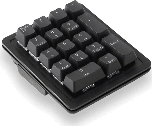 Mountain Everest 60 RGB Mechanikus (Yellow Switch) Vezetékes Numerikus Billentyűzet - Fekete