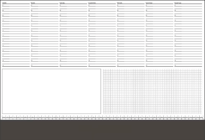 Realsystem 570 x 390mm Asztali könyöklő - Fekete
