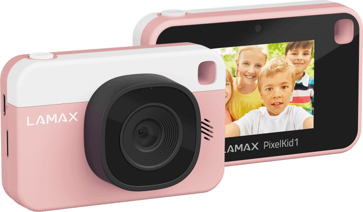 LAMAX PixelKid1 Gyerek Digitális Fényképező 8Mpx / FullHD - Rózsaszín