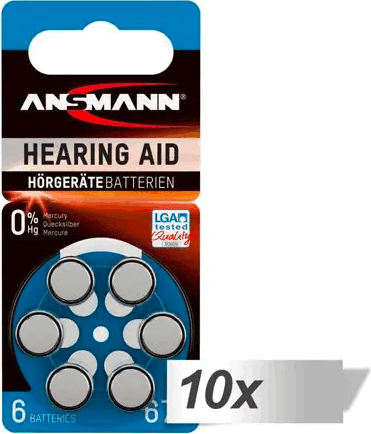 Ansmann PR44 Cink-levegő hallókészülék elem 1.4V (60db /csomag)