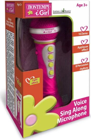 Bontempi Karaoke Játékmikrofon fényhatásokkal - Rózsaszín