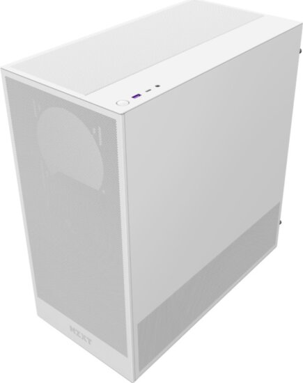 NZXT H5 Flow Midi Torony Számítógépház + 2db 120mm ventilátor - Fehér