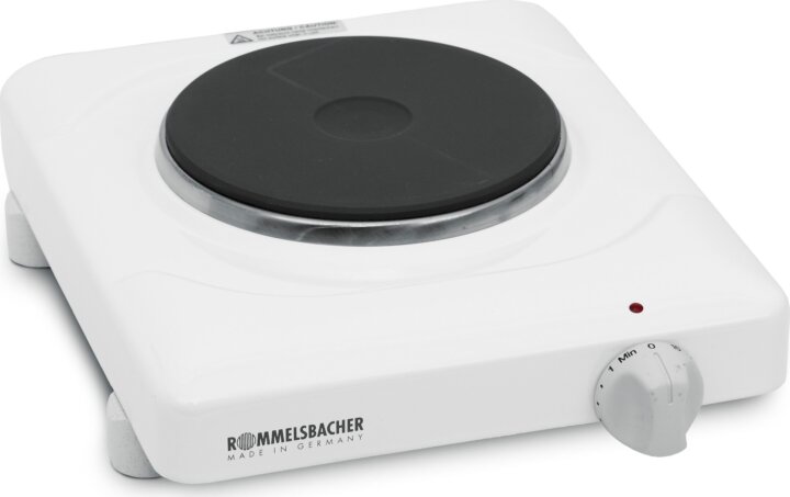 Rommelsbacher THS 815 Hordozható 1 zónás Elektromos főzőlap 1000W - Fehér Rommelsbacher THS 815 Hordozható 1 zónás Elektromos főzőlap 1000W - Fehér