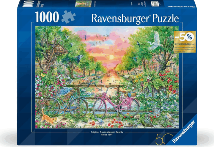 Ravensburger Álomszerű Biciklik Amszterdamban 1000 darabos puzzle