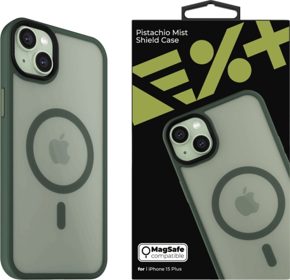 NextOne Mistcase Apple iPhone 15 Plus MagSafe tok - Pisztáciazöld