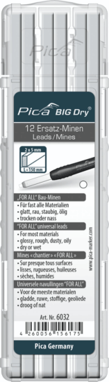 Pica BIG DRY For All Filctoll utántöltő készlet - Fehér (6 db / csomag) Pica BIG DRY For All Filctoll utántöltő készlet - Fehér (6 db / csomag)